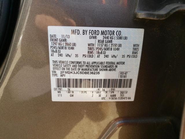 Photo 10 from auction – 2013 FORD EDGE SEL with VIN 2FMDK3JC5DBE36235