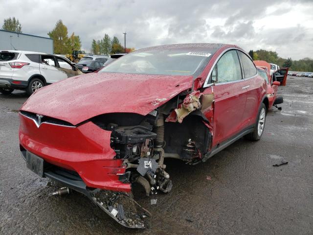 Photo 2 from auction – 2017 TESLA MODEL X with VIN 5YJXCAE24HF076579