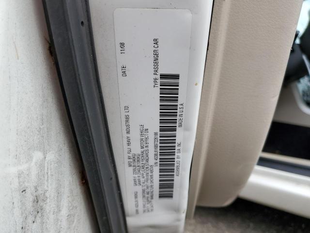 Photo 10 from auction – 2009 SUBARU LEGACY 2.5 with VIN 4S3BL616897226166