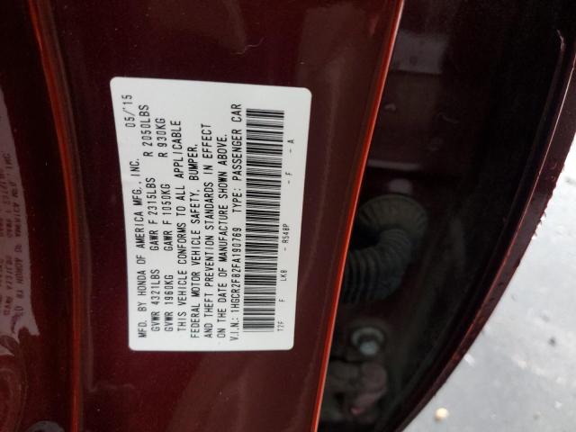 Photo 10 from auction – 2015 HONDA ACCORD EXL with VIN 1HGCR2F82FA190769