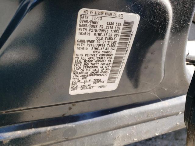 Photo 10 from auction – 2013 NISSAN ROGUE S with VIN JN8AS5MT0DW043373
