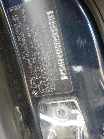 Photo 10 from auction – 2008 BMW Z4 3.0 with VIN 4USBU33558LW74025