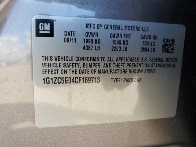 Photo 10 from auction – 2012 CHEVROLET MALIBU 1LT with VIN 1G1ZC5E04CF169713