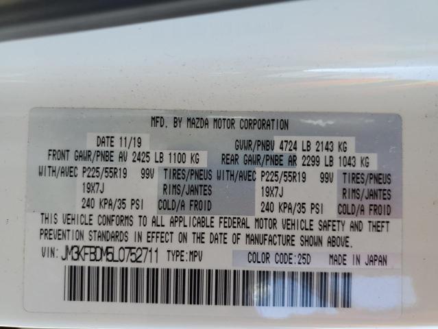 Photo 10 from auction – 2020 MAZDA CX-5 GRAND with VIN JM3KFBDM5L0752711