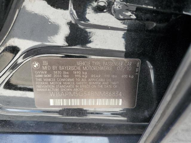 Photo 10 from auction – 2011 BMW 335 I with VIN WBAPM5G54BNM86834