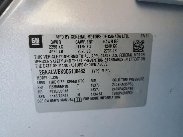 Foto 10 de la subasta – 2012 GMC TERRAIN SL con VIN 2GKALWEK9C6100462