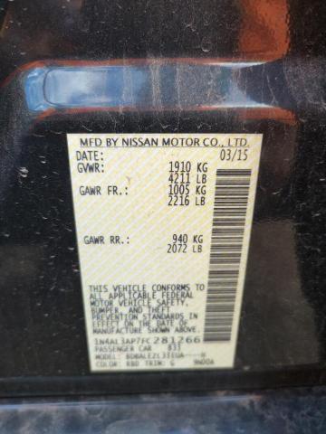 Photo 10 from auction – 2015 NISSAN ALTIMA 2.5 with VIN 1N4AL3AP7FC281266