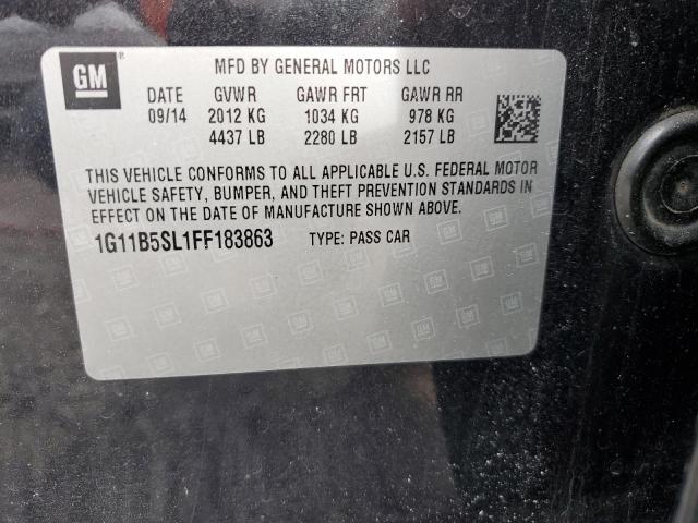 Photo 10 from auction – 2015 CHEVROLET MALIBU LS with VIN 1G11B5SL1FF183863