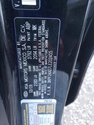Photo 10 from auction – 2020 KIA FORTE FE with VIN 3KPF24AD7LE202455