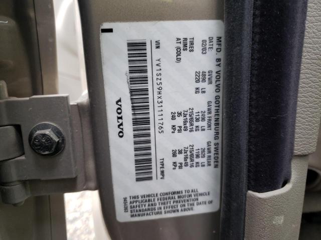 Photo 10 from auction – 2003 VOLVO XC70 with VIN YV1SZ59HX31111765