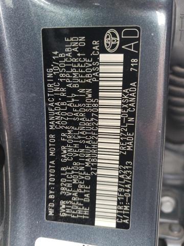Zdjęcie 10 z aukcji – 2015 TOYOTA COROLLA L z VIN 2T1BURHE2FC277085
