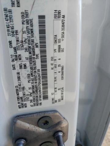 Photo 10 from auction – 2013 FORD ESCAPE SE with VIN 1FMCU9GX7DUA24735