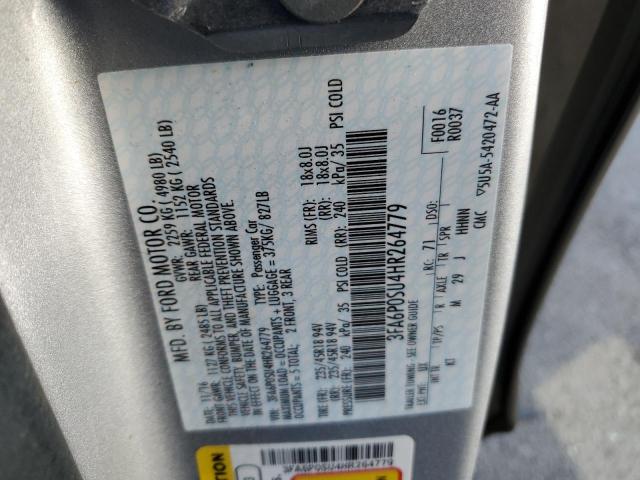 Photo 10 from auction – 2017 FORD FUSION TIT with VIN 3FA6P0SU4HR264779