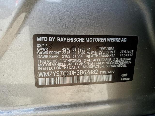 Photo 10 from auction – 2017 MINI COOPER COU with VIN WMZYS7C30H3B62882