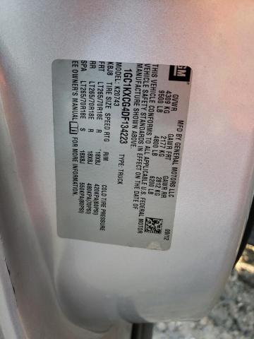 Photo 10 from auction – 2013 CHEVROLET SILVERADO with VIN 1GC1KXCG4DF134223