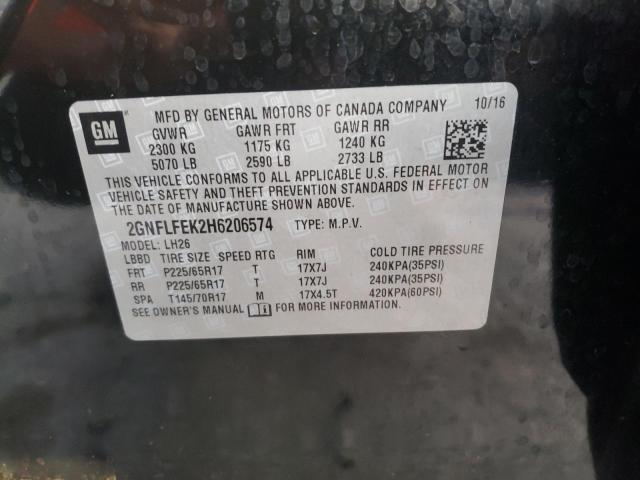 صورة رقم 10 من المزاد - 2017 CHEVROLET EQUINOX LT مع VIN 2GNFLFEK2H6206574