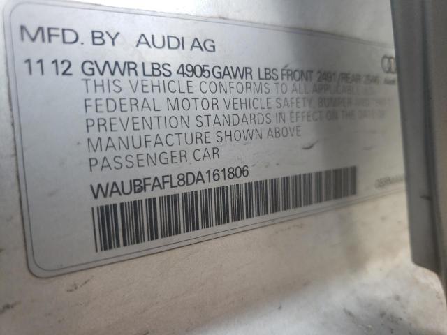 Photo 10 from auction – 2013 AUDI A4 PREMIUM with VIN WAUBFAFL8DA161806