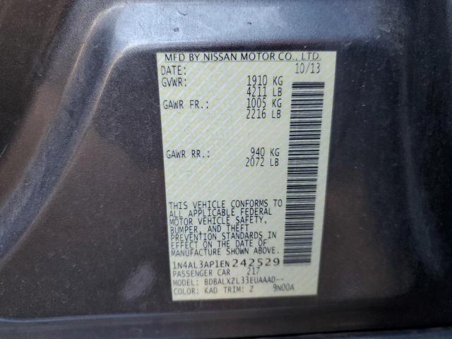 Photo 10 from auction – 2014 NISSAN ALTIMA 2.5 with VIN 1N4AL3AP1EN242529