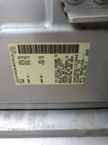 Photo 10 from auction – 2011 NISSAN ALTIMA BAS with VIN 1N4AL2AP1BC137846