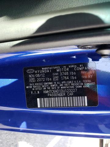 Photo 10 from auction – 2013 HYUNDAI VELOSTER with VIN KMHTC6AD1DU123227