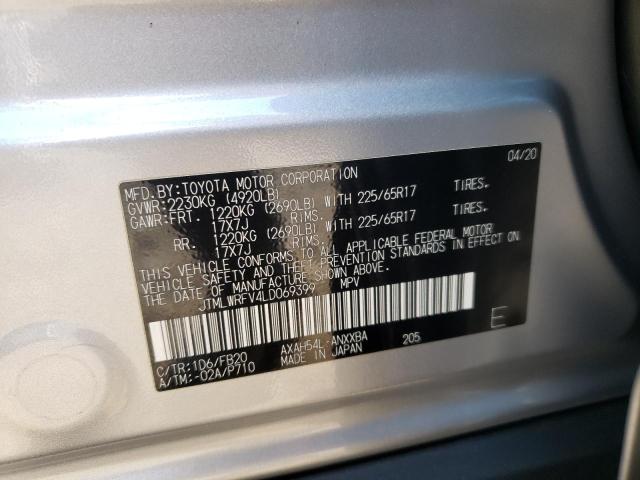 Zdjęcie 10 z aukcji – 2020 TOYOTA RAV4 LE z VIN JTMLWRFV4LD069399