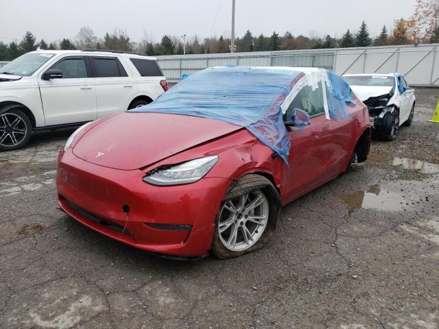 Photo 2 from auction – 2020 TESLA MODEL Y with VIN 5YJYGDEE4LF014743