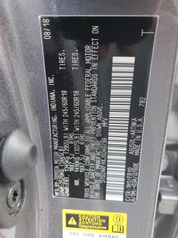 Photo 10 from auction – 2018 TOYOTA HIGHLANDER with VIN 5TDZARFHXJS040798