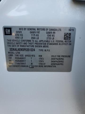 Photo 10 from auction – 2015 CHEVROLET EQUINOX LS with VIN 2GNALAEK6F6351224