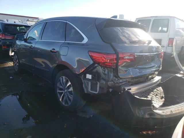 Photo 3 from auction – 2016 ACURA MDX TECHNO with VIN 5FRYD4H44GB055390