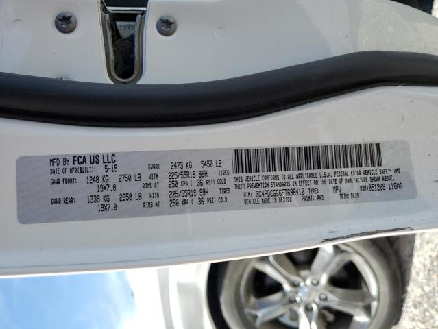 Photo 10 from auction – 2015 DODGE JOURNEY CR with VIN 3C4PDCGG6FT698410