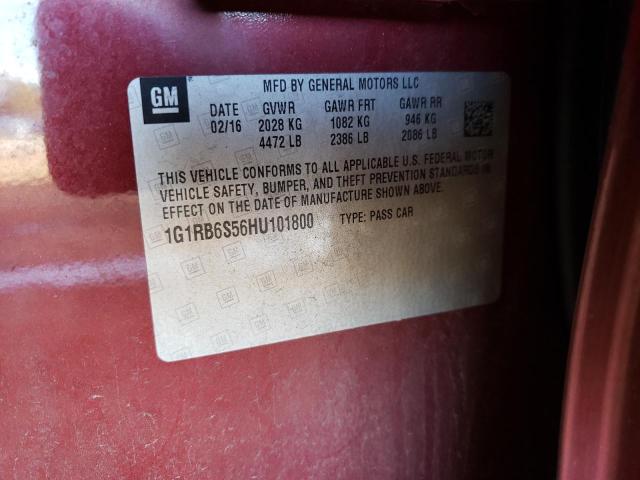Photo 10 from auction – 2017 CHEVROLET VOLT PREMI with VIN 1G1RB6S56HU101800