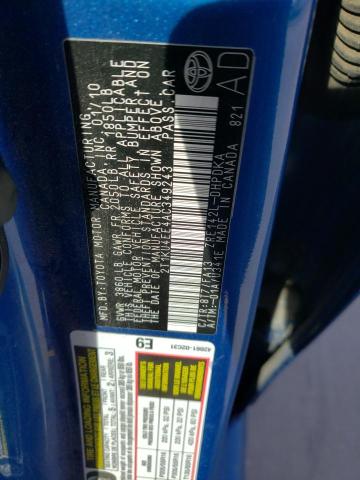 Photo 10 from auction – 2010 TOYOTA COROLLA MA with VIN 2T1KU4EE4AC349243