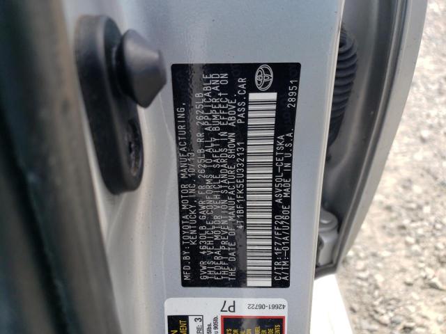 Photo 10 from auction – 2014 TOYOTA CAMRY L with VIN 4T1BF1FK5EU332131