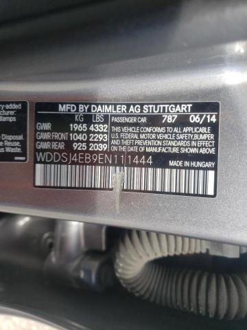 Photo 10 from auction – 2014 MERCEDES-BENZ CLA 250 with VIN WDDSJ4EB9EN111444