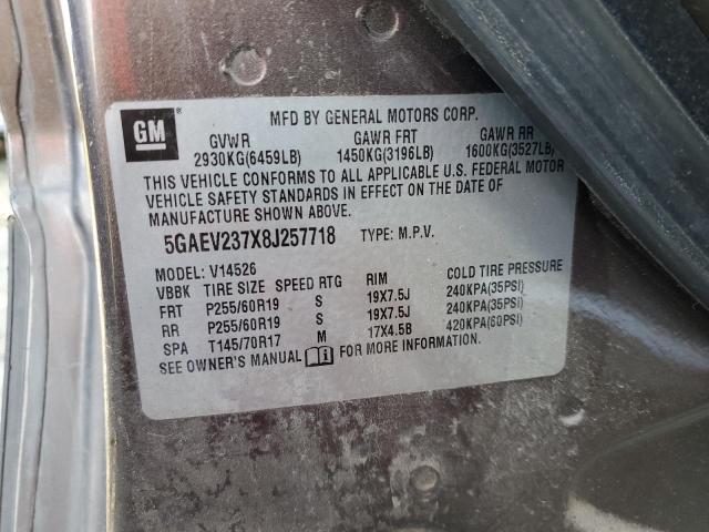 Photo 10 from auction – 2008 BUICK ENCLAVE CX with VIN 5GAEV237X8J257718