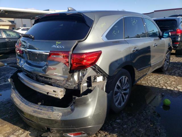 Photo 4 from auction – 2016 ACURA MDX TECHNO with VIN 5FRYD4H44GB055390