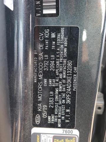 Photo 10 from auction – 2019 KIA FORTE FE with VIN 3KPF24AD3KE132080