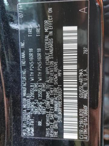 Photo 10 from auction – 2014 TOYOTA HIGHLANDER with VIN 5TDJKRFH9ES069371