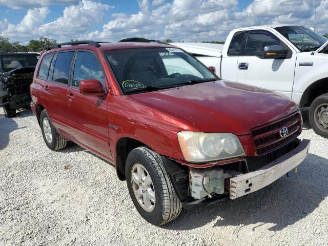TOYOTA HIGHLANDER 2003 with VIN JTEGF21A030110269 - Photo from auction