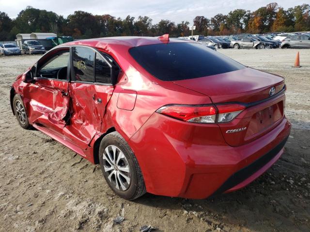Photo 3 from auction – 2021 TOYOTA COROLLA LE with VIN JTDEAMDE3MJ001367