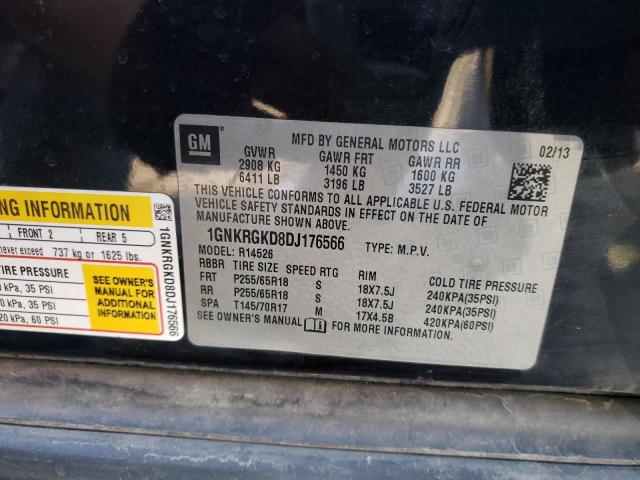 Photo 10 from auction – 2013 CHEVROLET TRAVERSE L with VIN 1GNKRGKD8DJ176566