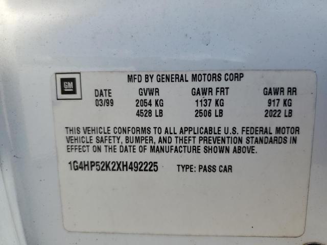 Photo 10 from auction – 1999 BUICK LESABRE with VIN 1G4HP52K2XH492225