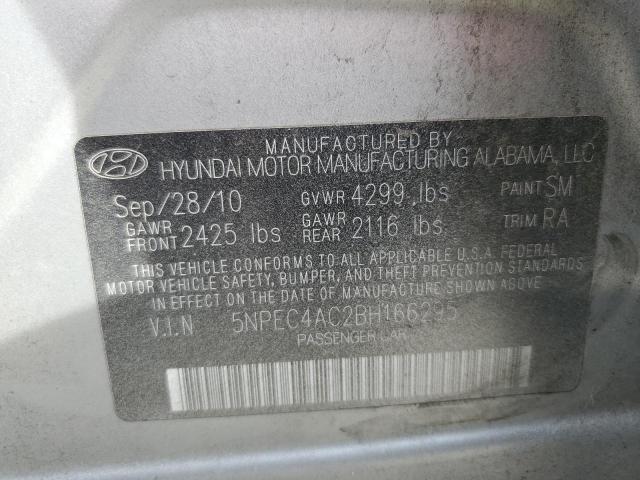 Photo 10 from auction – 2011 HYUNDAI SONATA SE with VIN 5NPEC4AC2BH166295