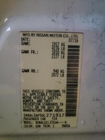Photo 10 from auction – 2016 NISSAN ALTIMA 2.5 with VIN 1N4AL3AP3GC271917