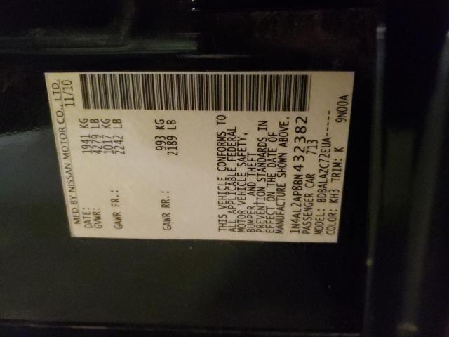 Photo 10 from auction – 2011 NISSAN ALTIMA BAS with VIN 1N4AL2AP8BN432382
