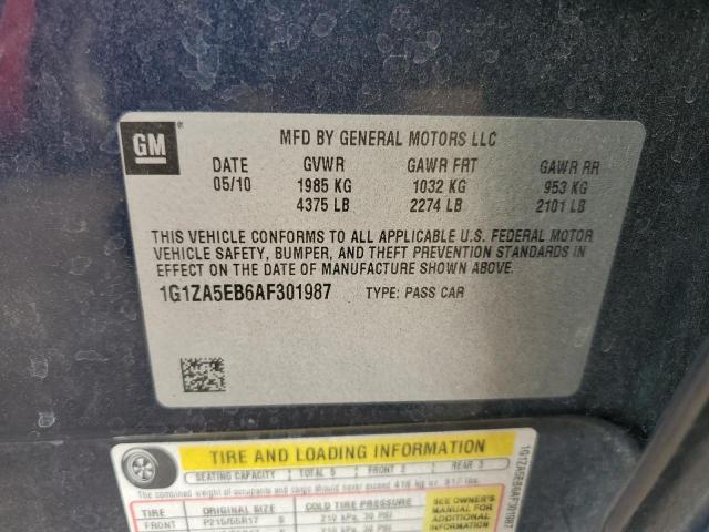 Photo 10 from auction – 2010 CHEVROLET MALIBU LS with VIN 1G1ZA5EB6AF301987