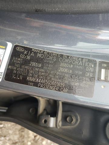 Photo 10 from auction – 2016 KIA FORTE LX with VIN KNAFX4A65G5601639