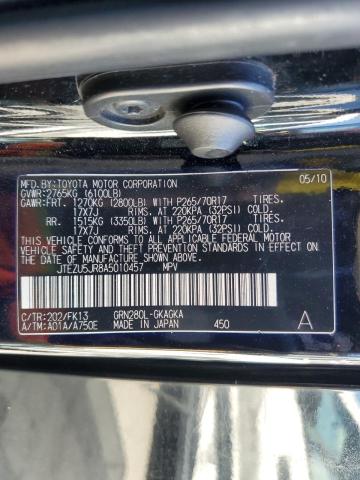 Фото 10 с аукциона – 2010 TOYOTA 4RUNNER SR с VIN JTEZU5JR8A5010457