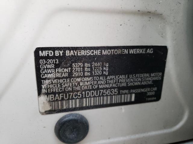 Photo 10 from auction – 2013 BMW 535 XI with VIN WBAFU7C51DDU75635