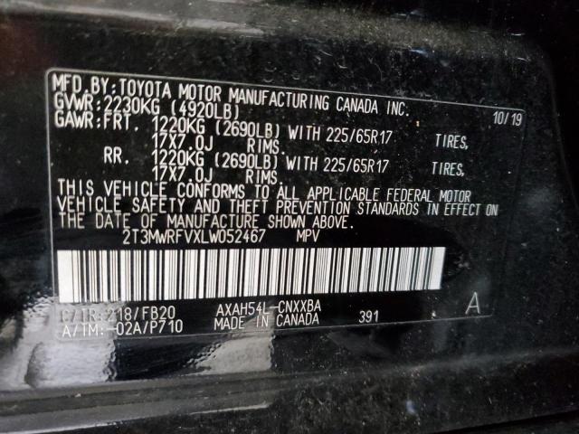 Photo 10 from auction – 2020 TOYOTA RAV4 LE with VIN 2T3MWRFVXLW052467